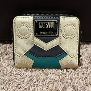 Loungefly Marvel Gold and Black Card Holder